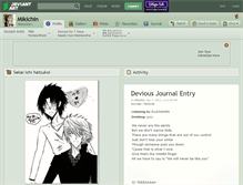 Tablet Screenshot of mikichin.deviantart.com