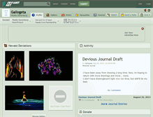Tablet Screenshot of gallogeta.deviantart.com