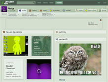 Tablet Screenshot of novur.deviantart.com