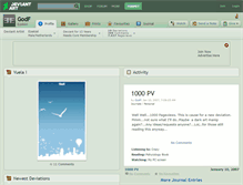 Tablet Screenshot of godf.deviantart.com