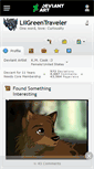 Mobile Screenshot of lilgreentraveler.deviantart.com