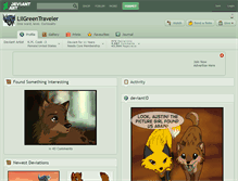 Tablet Screenshot of lilgreentraveler.deviantart.com