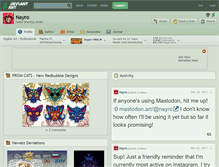 Tablet Screenshot of nayro.deviantart.com