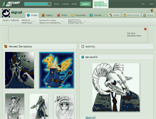 Tablet Screenshot of mqrcel.deviantart.com