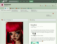 Tablet Screenshot of pinkhazard.deviantart.com