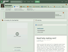Tablet Screenshot of muhnazer.deviantart.com