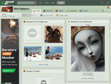 Tablet Screenshot of girls-galaxy.deviantart.com