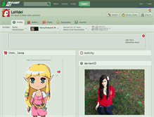 Tablet Screenshot of lavidel.deviantart.com