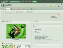 Tablet Screenshot of keetabirdy.deviantart.com