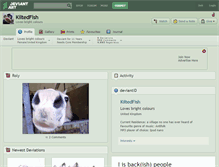 Tablet Screenshot of kiltedfish.deviantart.com
