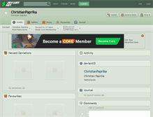 Tablet Screenshot of christianpaprika.deviantart.com