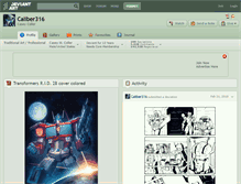 Tablet Screenshot of caliber316.deviantart.com