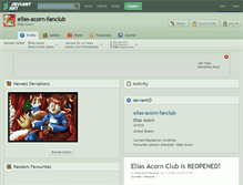 Tablet Screenshot of elias-acorn-fanclub.deviantart.com