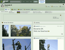 Tablet Screenshot of dominik19.deviantart.com