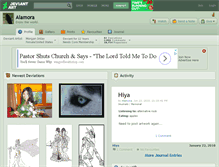 Tablet Screenshot of alamora.deviantart.com