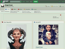 Tablet Screenshot of dragonhope.deviantart.com