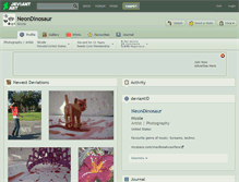 Tablet Screenshot of neondinosaur.deviantart.com