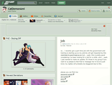 Tablet Screenshot of catdemonami.deviantart.com