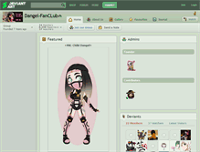 Tablet Screenshot of dangel-fanclub.deviantart.com