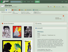 Tablet Screenshot of etheriana.deviantart.com