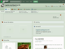 Tablet Screenshot of captainjacksparrow16.deviantart.com