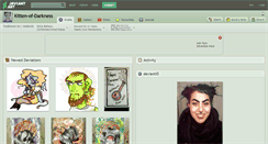 Desktop Screenshot of kitten-of-darkness.deviantart.com