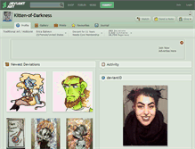 Tablet Screenshot of kitten-of-darkness.deviantart.com