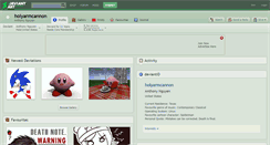 Desktop Screenshot of holyarmcannon.deviantart.com