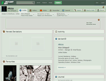 Tablet Screenshot of niccu.deviantart.com
