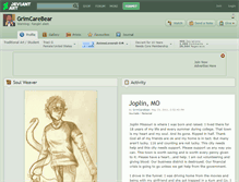 Tablet Screenshot of grimcarebear.deviantart.com