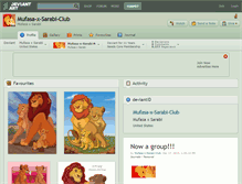 Tablet Screenshot of mufasa-x-sarabi-club.deviantart.com