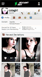 Mobile Screenshot of colagirl.deviantart.com