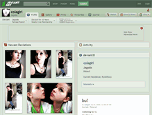 Tablet Screenshot of colagirl.deviantart.com