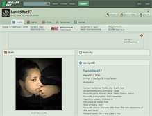 Tablet Screenshot of harolddiaz87.deviantart.com