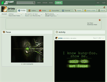 Tablet Screenshot of jerzey.deviantart.com