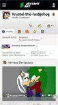 Mobile Screenshot of krystal-the-hedgehog.deviantart.com