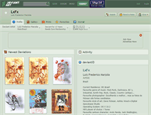Tablet Screenshot of lxfx.deviantart.com