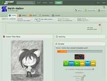 Tablet Screenshot of marsh--mallow.deviantart.com