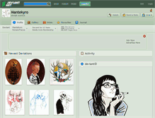 Tablet Screenshot of mantekyro.deviantart.com