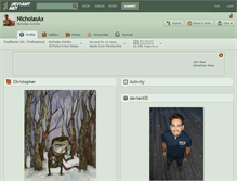 Tablet Screenshot of nicholasax.deviantart.com