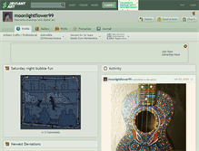 Tablet Screenshot of moonlightflower99.deviantart.com