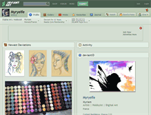 Tablet Screenshot of myryelfe.deviantart.com