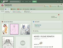 Tablet Screenshot of kazexavier.deviantart.com