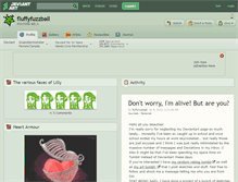 Tablet Screenshot of fluffyfuzzball.deviantart.com