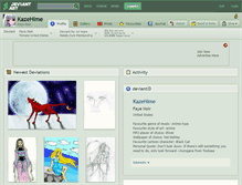 Tablet Screenshot of kazehime.deviantart.com
