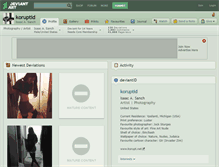 Tablet Screenshot of koruptid.deviantart.com