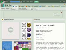 Tablet Screenshot of keito-fox.deviantart.com