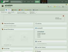 Tablet Screenshot of echokitteh.deviantart.com