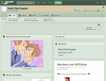 Tablet Screenshot of host-club-couples.deviantart.com