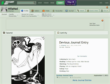 Tablet Screenshot of millamad.deviantart.com